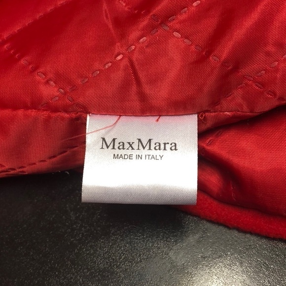 MAX Mara Red Coat Size XL - Picture 7 of 10